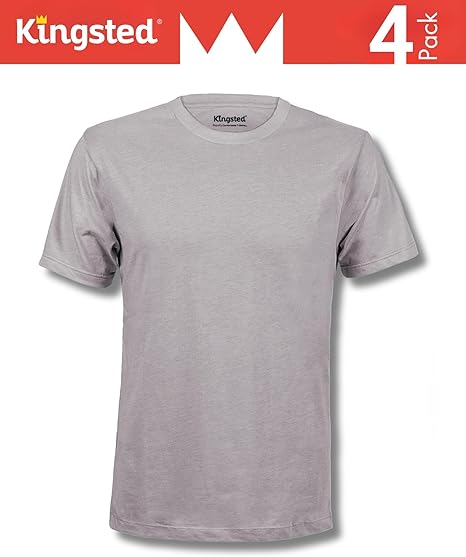 Kingsted T-Shirts for Men Pack - Royally Comfortable - Super Soft Premium Fabric - Well-Crafted Classic Tee (Copy) - Image 4